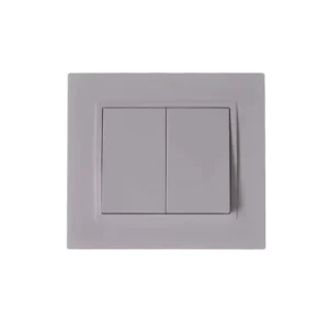 EU Standard Two Gang One Way Wall Switch 10A
