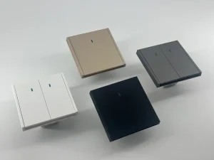 EU Standard Wall Light Switch 1 2 3 Gang with LED Light and Socket for Home and Hotel Use