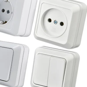 EU Standard Wall Light Switch and Socket