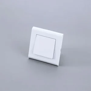 EU Standard Wall Switch Durable 1/2 Gang Electrical Switch 1 Key/2 Key 250V 10A