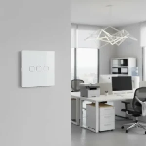 EU/UK 3 Gang 10A Smart Home APP Remote Control Voice Touch Panel Tempered Glass WiFi Wall Light Switch