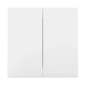 EU Wall Switch European Standard 2 Gang 1 Way/2 Gang 2 Way Ultra-Slim Switch