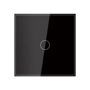 EU WiFi Smart Touch Light Switch, Tempered Glass, Gold Metal Frame, 1/2/3/4-Gang, APP Remote Control