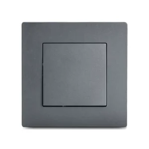EURO Standard Residential Wall Socket and Switch White Black Gold Grey 1 Gang 1 Way