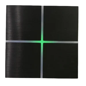 Eastkame Newest 4 Way KNX Smart Switch & Thermostat Wall Switch with Touch Panel 10A 4 Gang Metal Panel