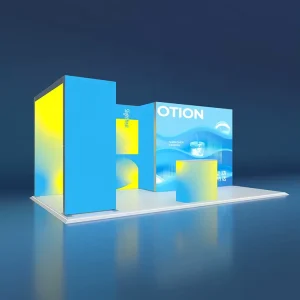 Easy to Install Rectangle SEG Light Box Booth with Decorative LED Aluminum Frame for Exhibition Use