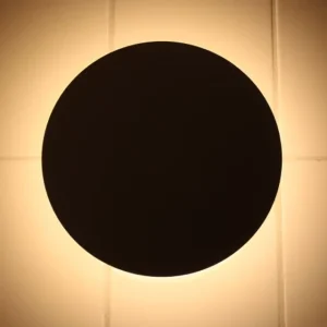Eclipse Round LED Ceiling Light for Stairway Aisle Corridor Bedroom and Bedside with No Battery