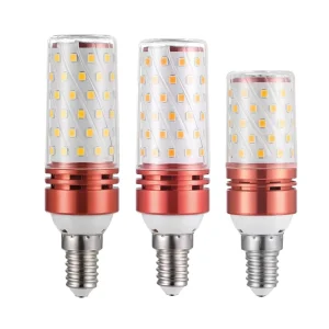 Edison E14/E27 LED Candle and Corn Bulbs 12W 16W 110-240V Indoor Lighting Three-Color Dimming
