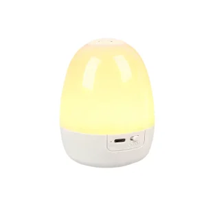 Egg Shape 3 Color Stepless Dimming USB Type C Touch Control Memory Night Light Lamp for Bedroom Home Office