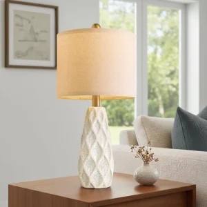 Elegant Ceramic Table Lamp Modern Decorative Bedside Night Light for Housewarming Gifts