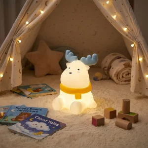 Elk Silicone Clap Motion Sensor LED Bedside Table Lamp Built In Battery