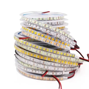 Energy Efficient 5054 LED Strip 12V 120LEDs Per Meter Flexible No Waterproof Tape DC Jack Warm Cold White Blue Colors