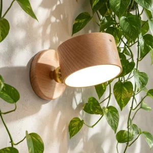 Energy Saving Cordless Dimmable LED Wall Sconce Rechargeable Lamp for Eco Homes Cabins and RVs with 1200mAh Battery