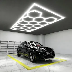 Energy Saving DIY Led Hexagon Light Honeycomb Car Workshop Garage Light Ceiling Panel