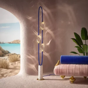 European Modern Luxury LED Floor Lamp with E27 Base, Crystal Minimalist Design