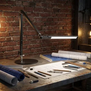 European Nordic Simple Adjustable Electric Flexible Metal Clip LED Desk Lamp 360 Spin Foldable Arm Eye-Caring Dimmable Modern