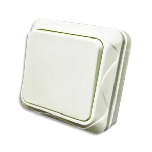European Standard 86 White 1 Gang 1 Way Wall Switch IP21 ABS Material 10A 250V