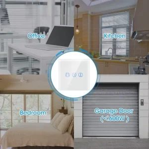 European Standard Curtain WiFi Switch Tuya Smart Phone Remote Control WiFi Voice Controlled Curtain Motor