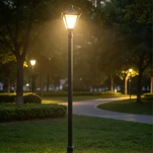 European Style 4m 5m LED IP65 Aluminum Solar & AC Powered Outdoor Garden Lights Decorative