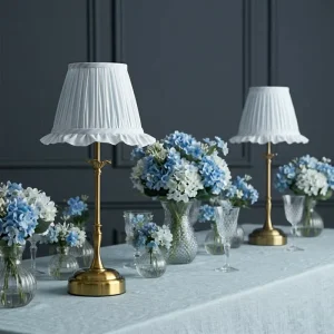 European Style Rechargeable Cordless Rattan Shade Touch Control Dimmable LED Table Lamp for Bedside Desk Home Wedding Decor