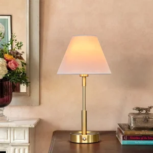 European Style Rechargeable Table Lamp Ambient LED Bedside Desk Lamp for Home Wedding Party Home Decor Luxury Table Light