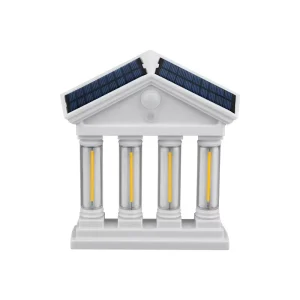European Style Solar Motion Sensor IP65 Waterproof Tungsten Wire Inductive Control Lithium Battery Small Portable Wall Lamp for