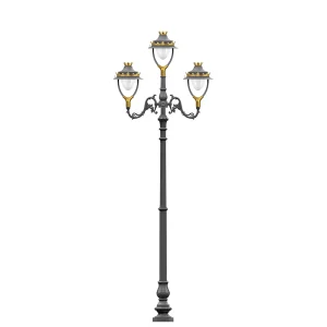 European Style Traditional Outdoor Street Light Antique European Style Lamp Pole Decorative Post LED Garden Light