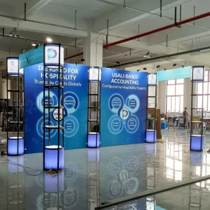 Exhibition Twister Tower Structure Architectural Display Booth Custom Spiral Tower for Trade Shows