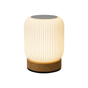Explosive Modern Warm White Wood Nightlight for Home Bedroom Touch Control Battery Included Charging Sleep Photography