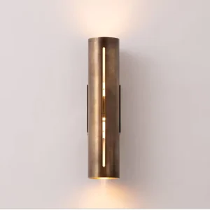 Exported China USA Simple Luxury High End Stainless Steel Postmodern Wall Lamp Suitable for Corridors Hotels Living Rooms