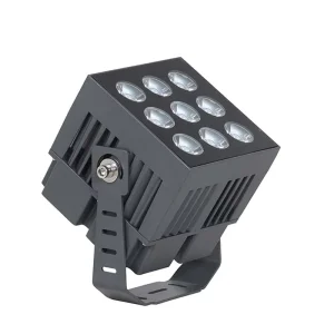 Exterior IP66 Rainproof Narrow Beam 1 Degree DMX512 RGB 2700 6500K 50w Spot LED Flood Light for Outdoor Building Lighting