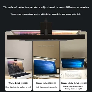 Eye Care Desk Lamp LED Computer PC Monitor Light Bar Stepless Dimming 50CM 33CM Reading Lamp USB Powered Hanging Table Lamp
