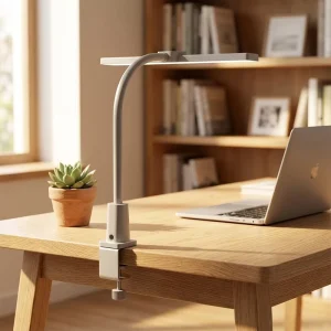 Eye Friendly LED Workbench Lamp with Clamp Professional Reading Light High CRI 95 Flexible Gooseneck Adjustable Table Lamp
