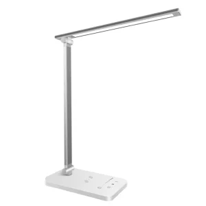Eye caring Stepless Dimmable LED Desk Lamp with Wireless Charger USB