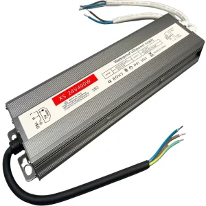 FS Series IP67 Waterproof Constant-Voltage LED Driver, 12V/24V, 201-300W, 180-265V AC Input, Outdoor Lighting