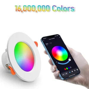 FY881 Mesh Downlight RGBCW Full Color Dimmable Recessed Ceiling Light App Control