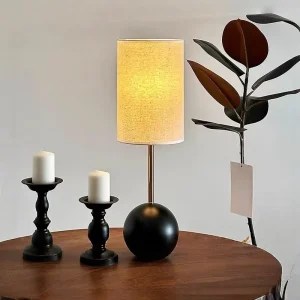 Fabric Shade Desk Lamp Bedside Table Electric Power Supply Eye Protection LED Table Lamp