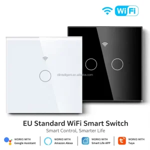 Factory 86 Euro Standard Smart Wi-Fi Wall Switch with Remote Control