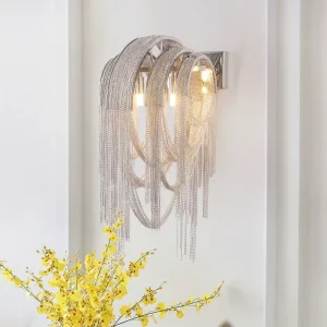 Factory Art Wall Lighting Metal Aluminum Chain Wall Lights for Home Indoor