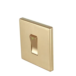 Factory BS Standard Universal Switch PC Panel Brass Push Button Light Control Wall Switch
