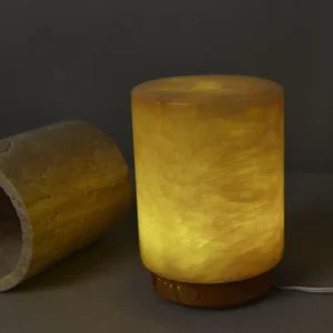 Factory Beige Onyx Table Lamps and Night Lights