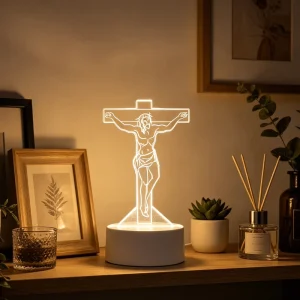 Factory Christian Jesus Holy Bible Table Lamp Home Decor Favor Gifts Led Night Lamp 3D Acrylic Night Light Gift Items