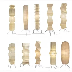 Factory Customization Japanese Rice Paper Floor Lamp Handmade Paper Lantern Living Room Villa Large Floor Lamp