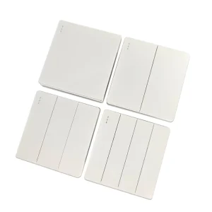 Factory Direct 1/2/3/4 Gang British Standard White Wall Switches