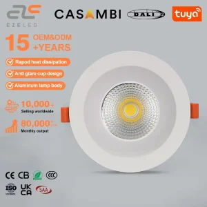 Factory Direct 12W 15W 20W 30W 40W LED Downlights with Phone APP Control