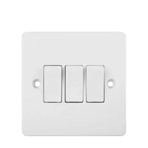 Factory Direct 3 Gang Light Wall Switch Bulb Power Switch Electrical Accessory