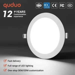 Factory Direct Indoor Lighting Home Round Square 3W 4W 6W 9W 12W 15W 18W Aluminum Ceiling Recessed LED Down Lamp