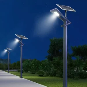 Factory Direct Integrated Solar Street Light Pole IP65 LED Garden Wall Light for Outdoor Landscape