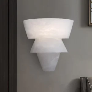 Factory Direct Luxury Spanish Natural Marble Wall Lamp Hotel Homestay Bedroom Living Room Staircase Study Lamp