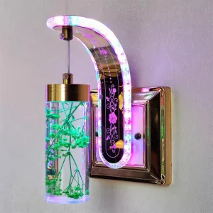 Factory Direct New Design Dry Flower Acrylic Wall Bracket Lights Modern Small Wall Light Lamp